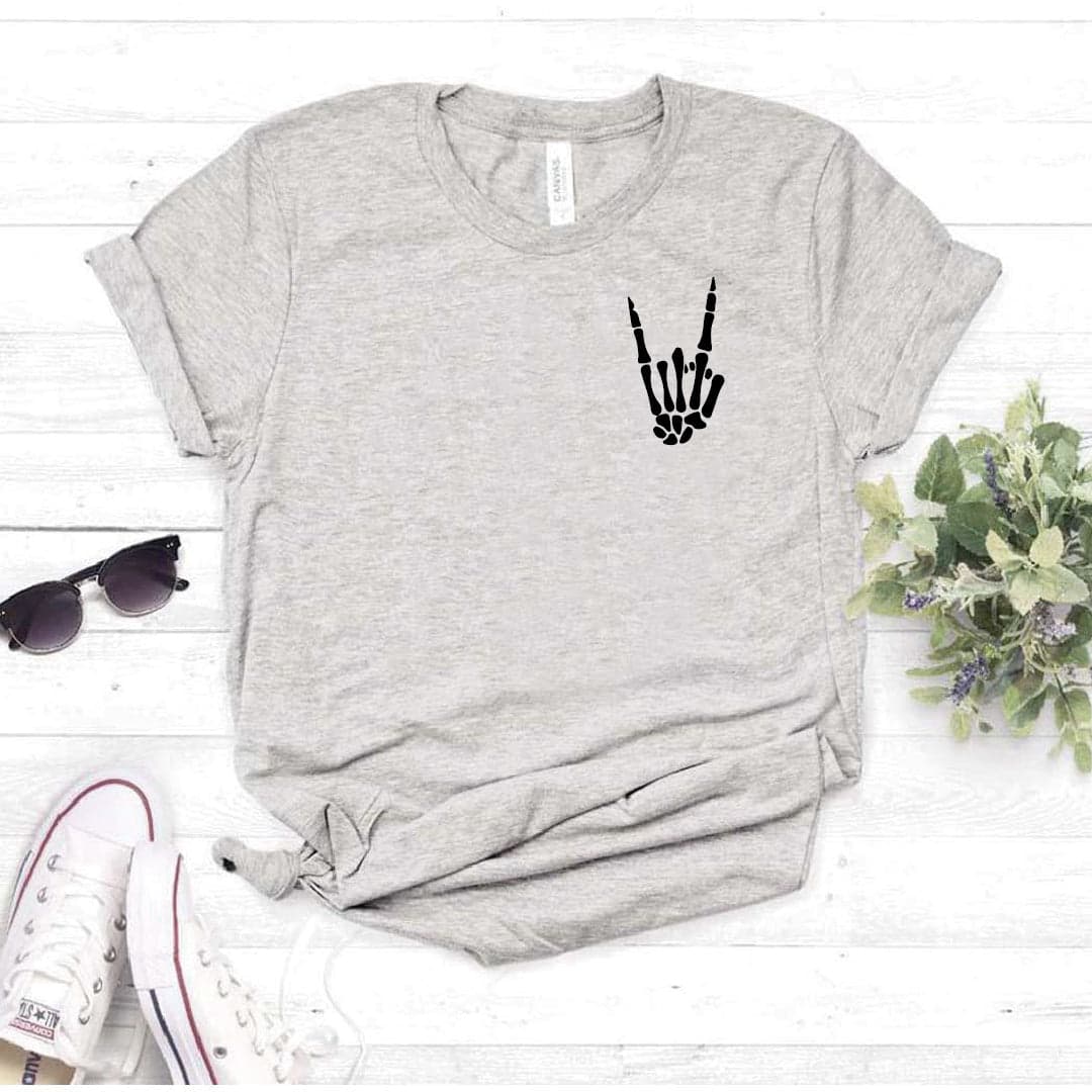 Camisa estampada tipo T- shirt MANO ESQUELETO — foto 1