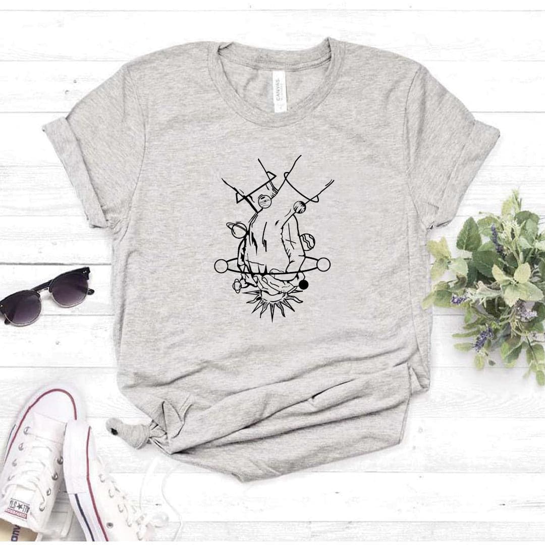 Camisa estampada  tipo T-shirt  MANOS SISTEMA SOLAR — foto 1