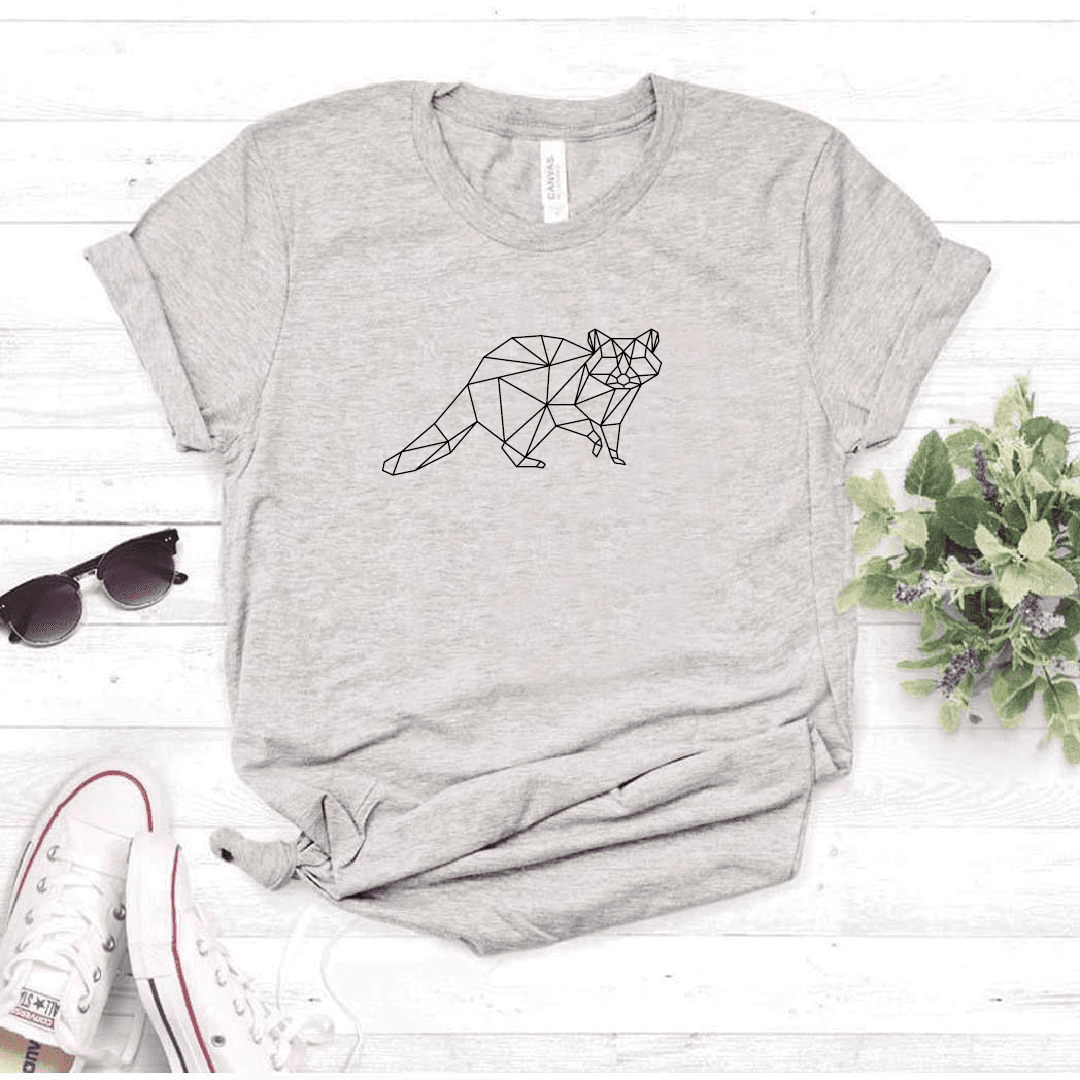Camisa estampada tipo T- shirt Mapache Geométrico — foto 4
