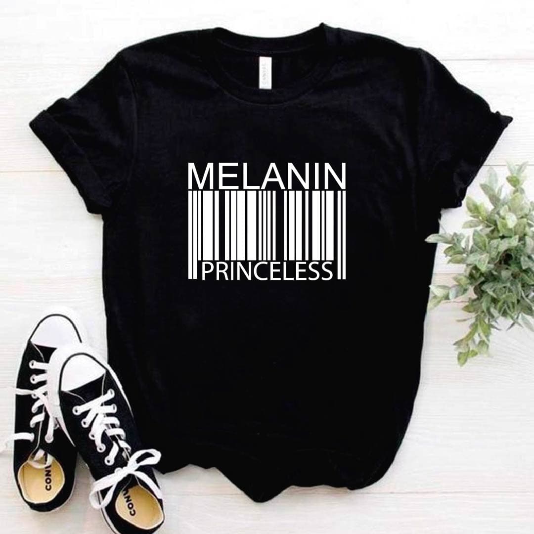 Camisa estampada tipo T-shirt Código de barras Melanin Priceless — foto 3
