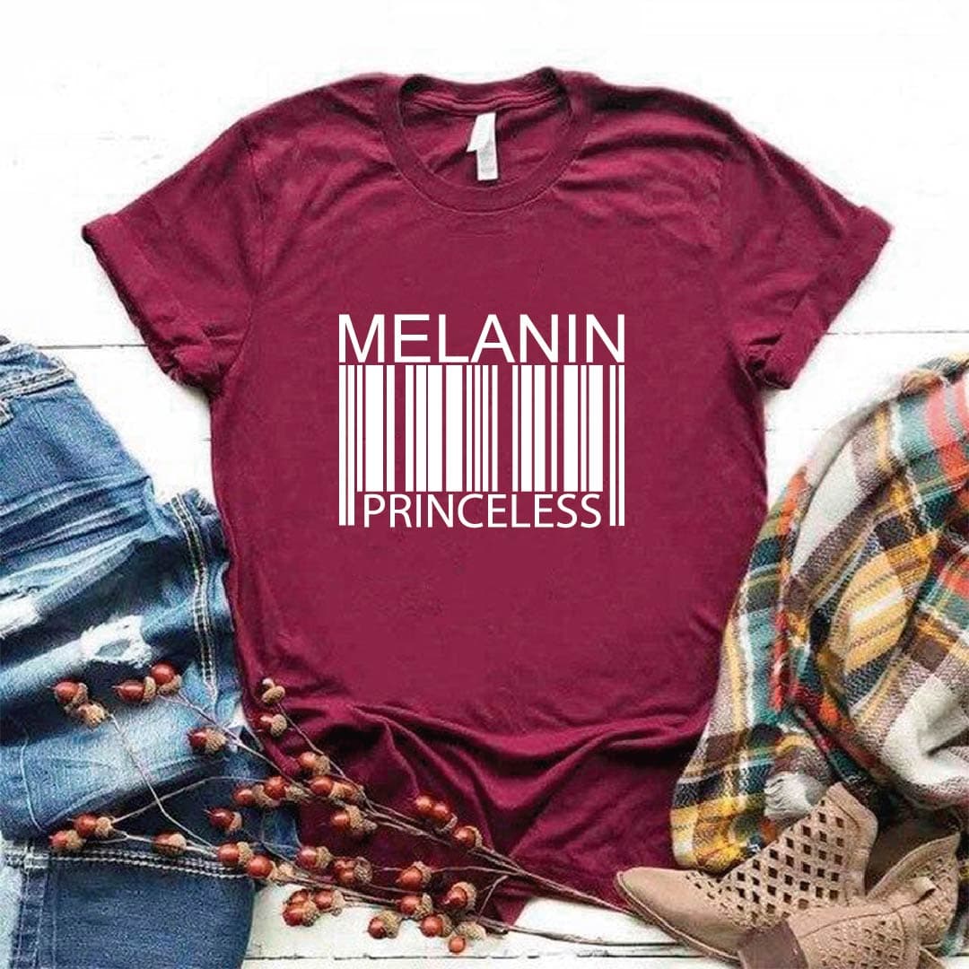 Camisa estampada tipo T-shirt Código de barras Melanin Priceless — foto 4