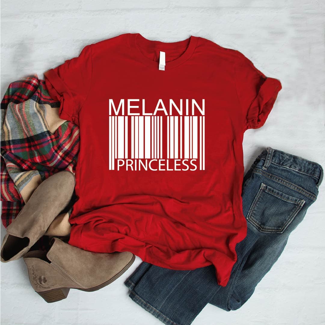 Camisa estampada tipo T-shirt Código de barras Melanin Priceless — foto 1