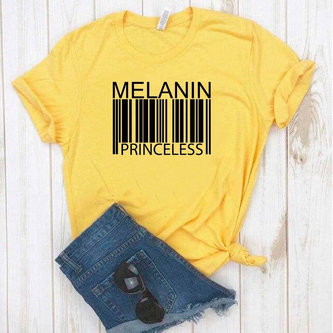 Camisa estampada tipo T-shirt Código de barras Melanin Priceless — foto 2