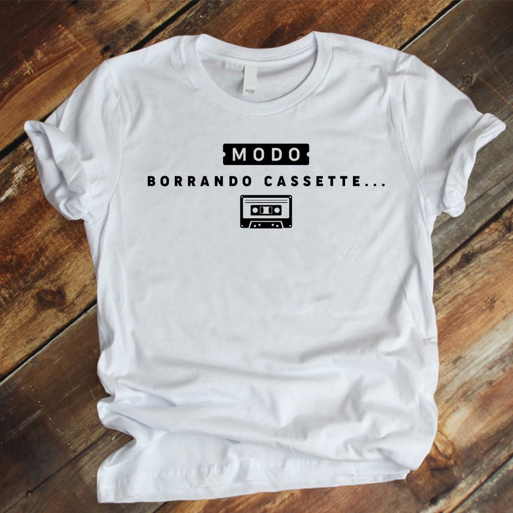 Camiseta estampada tipo T-shirt Modo borrando Cassete — foto 1