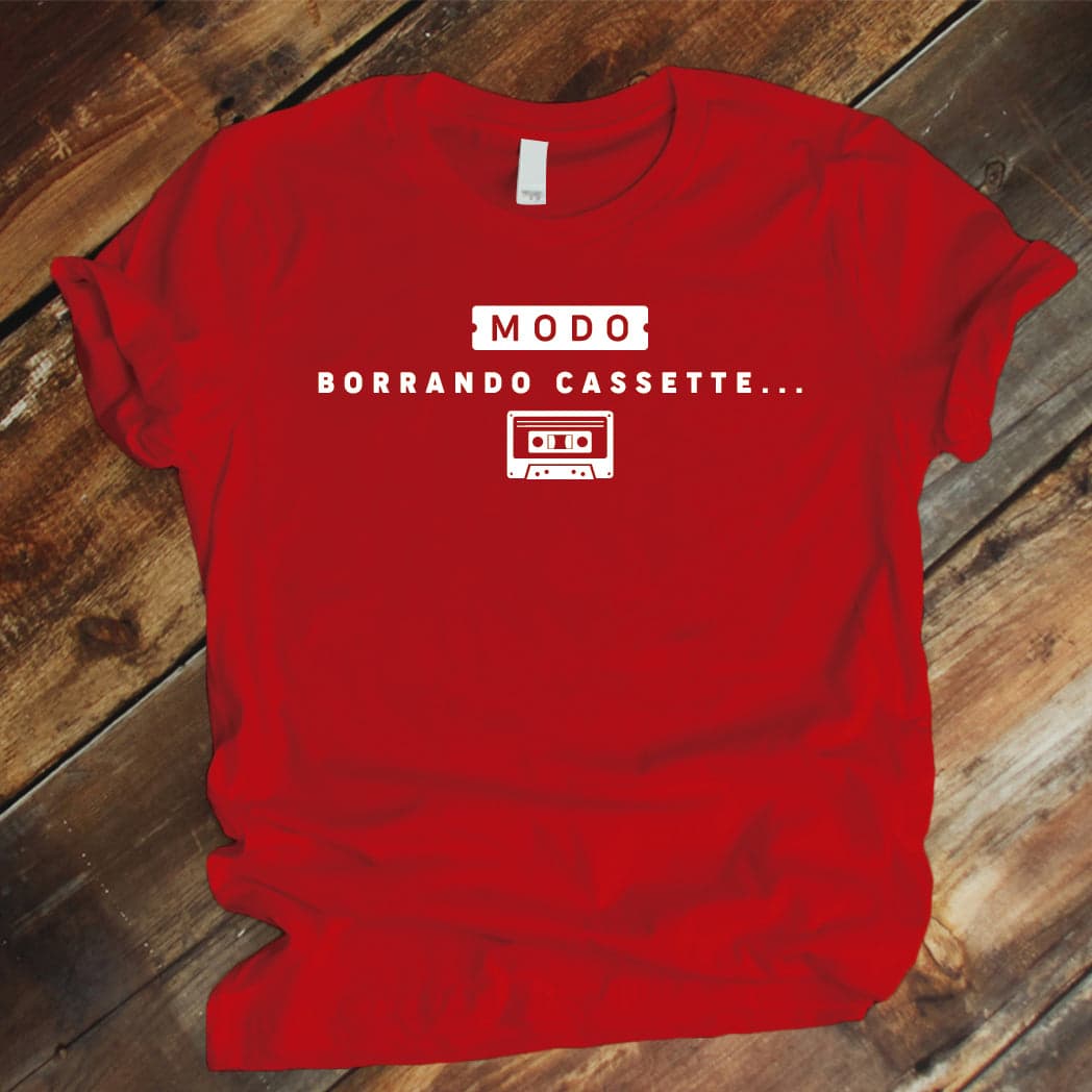 Camiseta estampada tipo T-shirt Modo borrando Cassete — foto 5