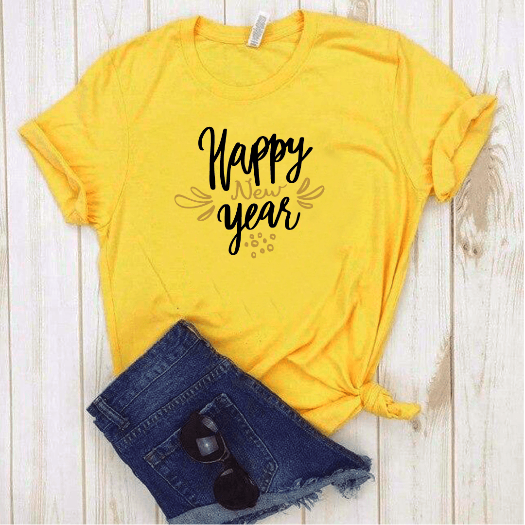 Camisa estampada tipo T-shirt (NAVIDAD) Happy new year — foto 2
