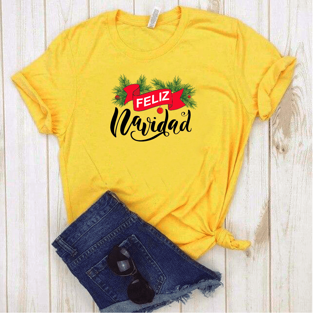 Camisa estampada tipo T-shirt (NAVIDAD) Feliz navidad 4 — foto 3