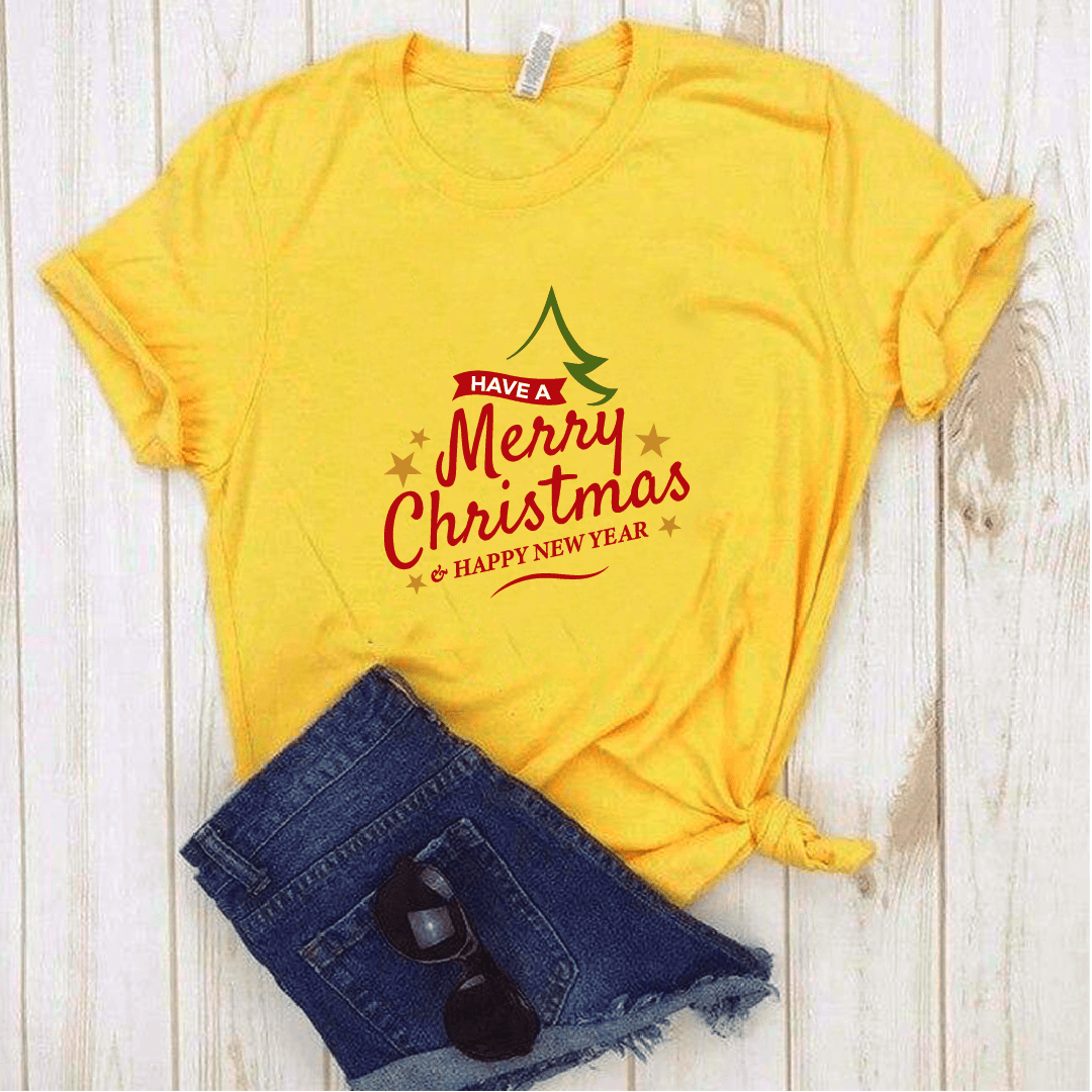 Camisa estampada tipo T-shirt (NAVIDAD) Have a merry christmas — foto 3