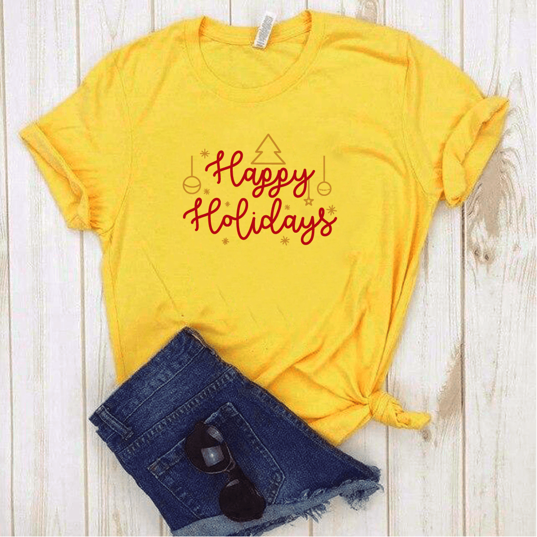 Camisa estampada tipo T-shirt (NAVIDAD) Happy holidays — foto 2