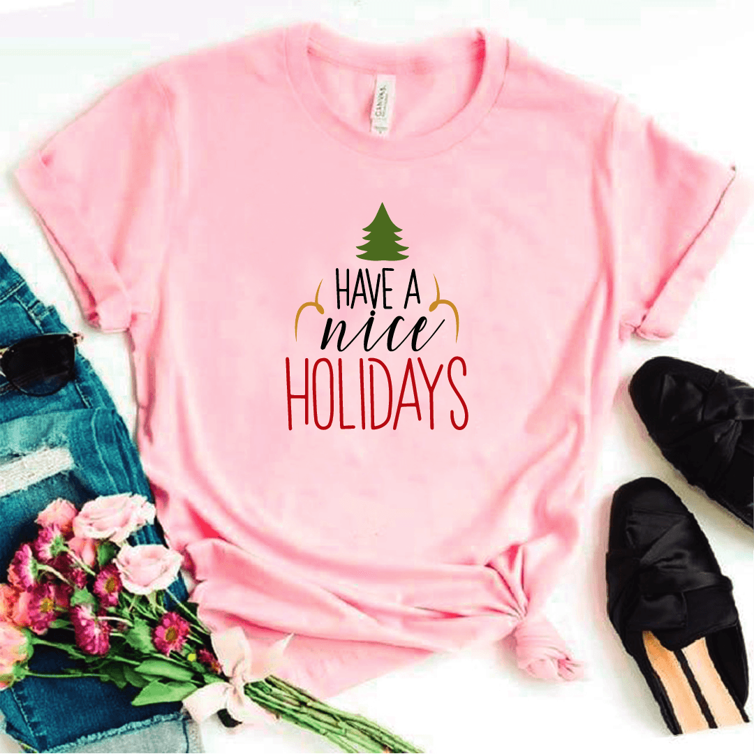 Camisa estampada tipo T-shirt (NAVIDAD) Have a nice holidays — foto 3