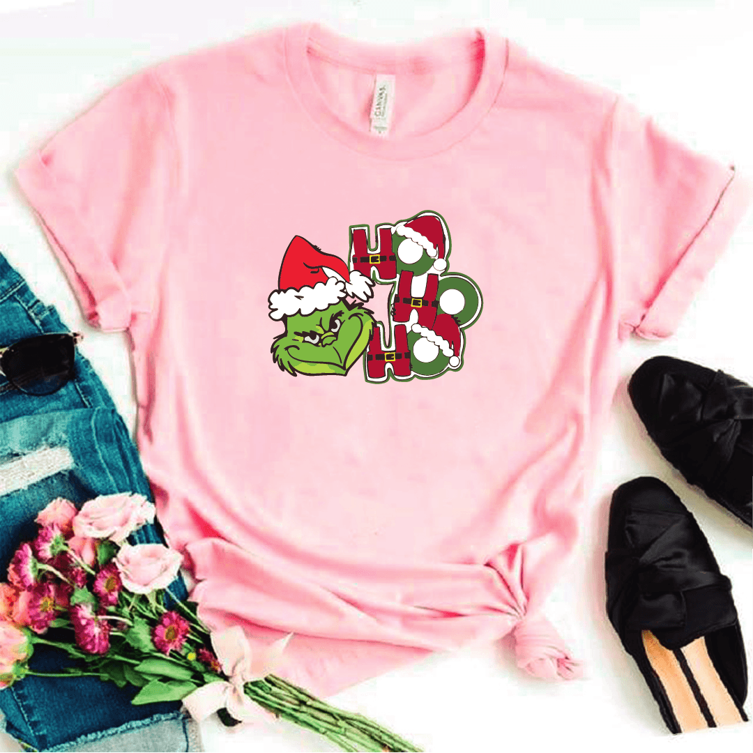 Camisa estampada tipo T-shirt (NAVIDAD) Ho Ho Ho grinch — foto 4
