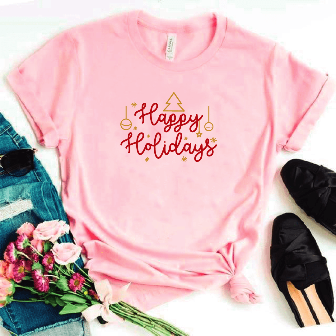 Camisa estampada tipo T-shirt (NAVIDAD) Happy holidays — foto 3