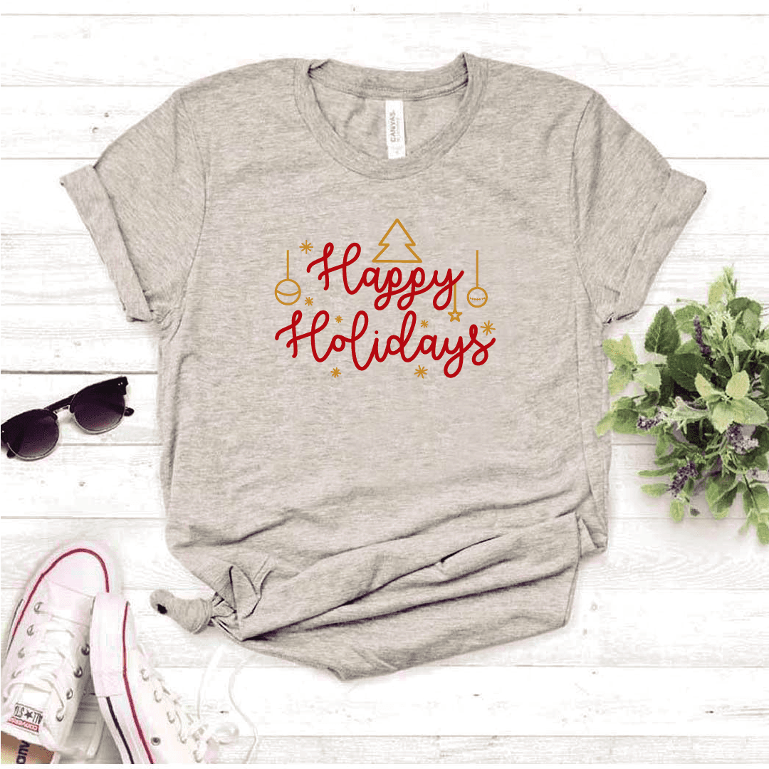 Camisa estampada tipo T-shirt (NAVIDAD) Happy holidays — foto 4