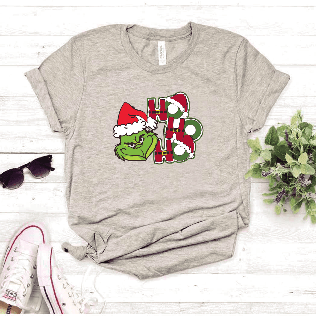 Camisa estampada tipo T-shirt (NAVIDAD) Ho Ho Ho grinch — foto 5