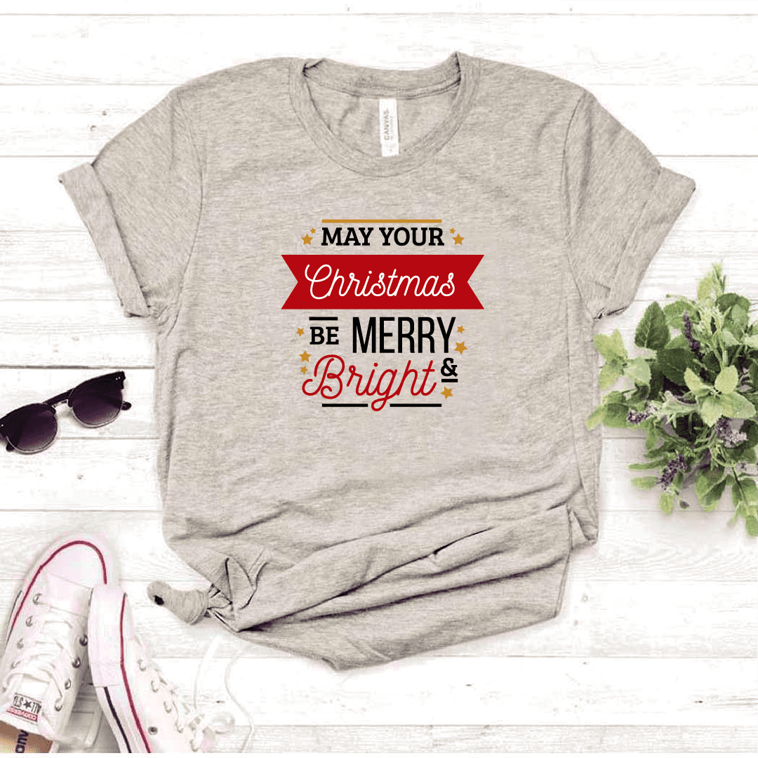 Camisa estampada tipo T-shirt (NAVIDAD) May your christmas — foto 5