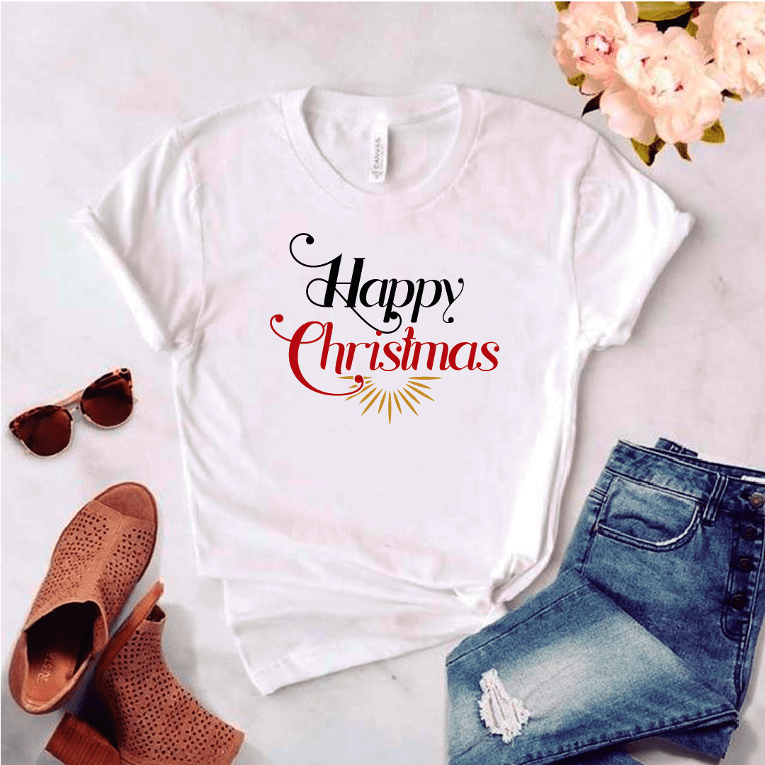 Camisa estampada tipo T-shirt (NAVIDAD) Happy Christmas — foto 1