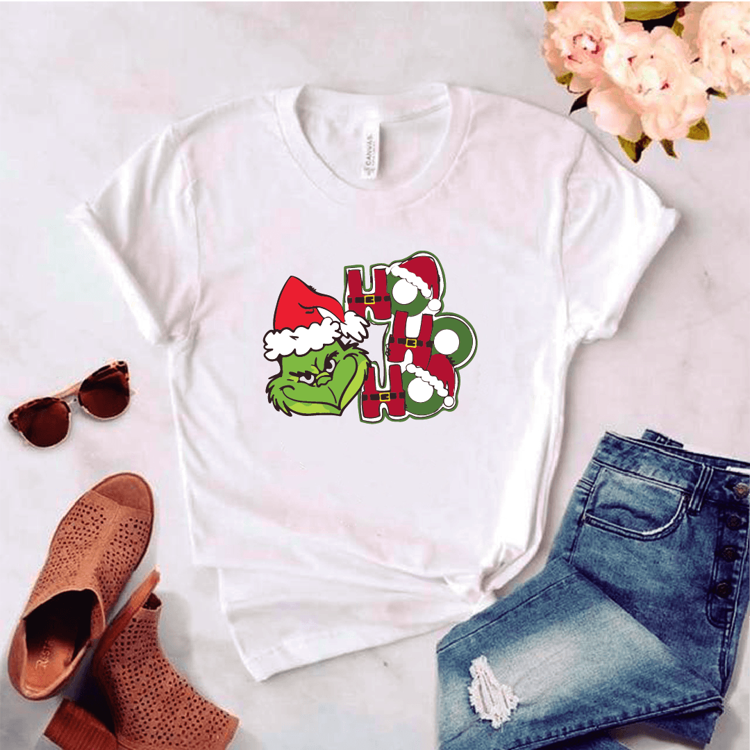 Camisa estampada tipo T-shirt (NAVIDAD) Ho Ho Ho grinch — foto 1