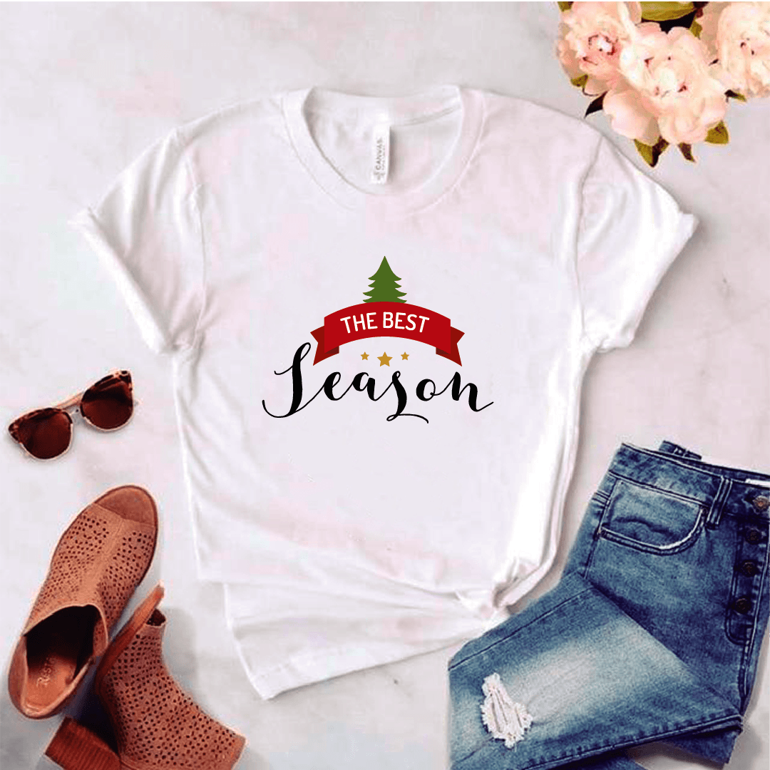 Camisa estampada tipo T-shirt (NAVIDAD) The best season — foto 1