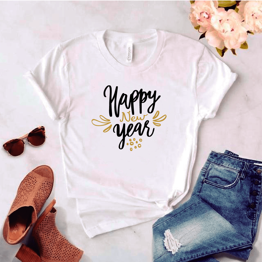 Camisa estampada tipo T-shirt (NAVIDAD) Happy new year — foto 1