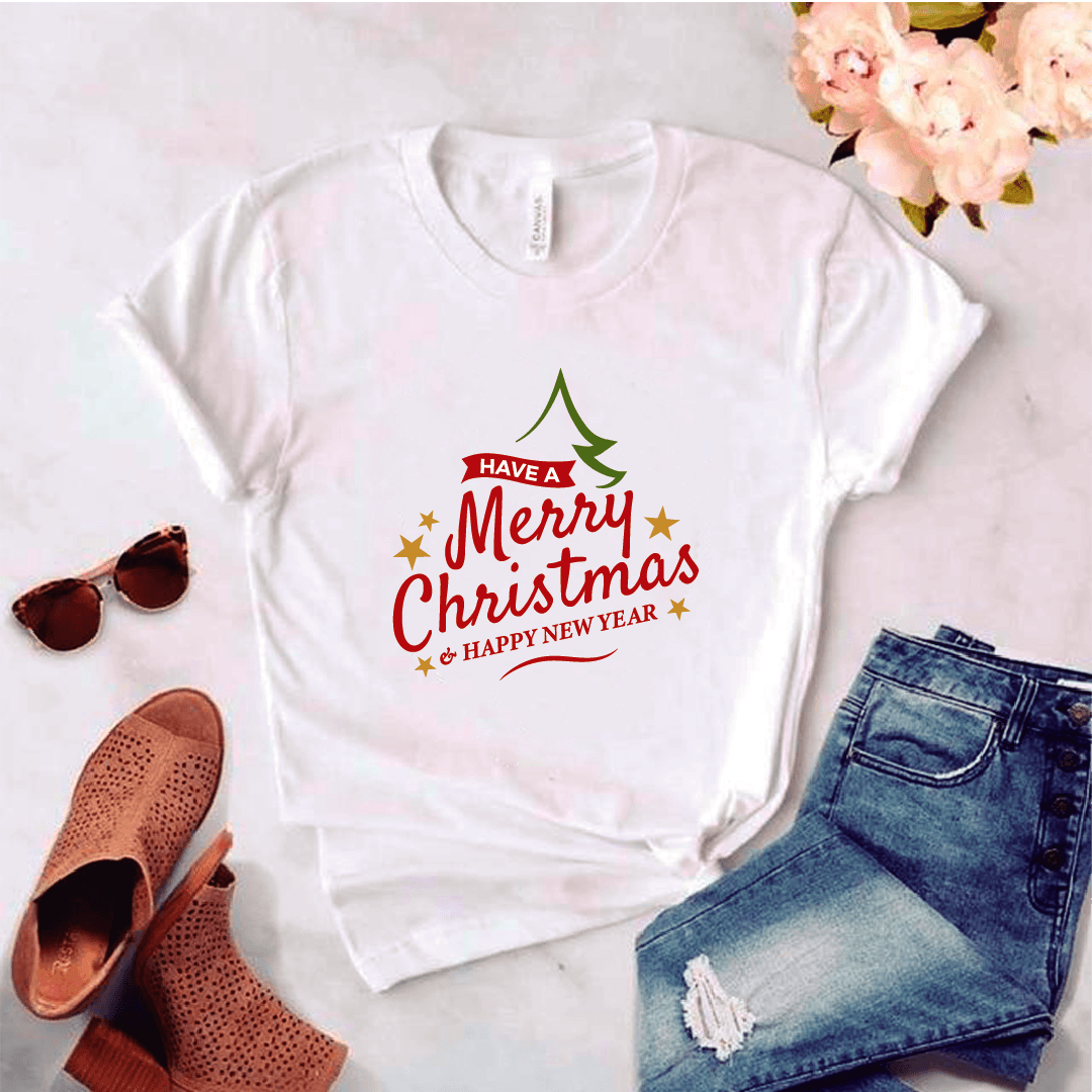 Camisa estampada tipo T-shirt (NAVIDAD) Have a merry christmas — foto 1
