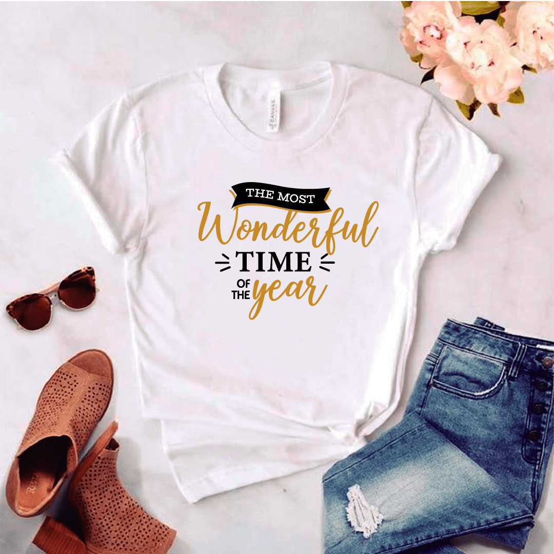 Camisa estampada tipo T-shirt (NAVIDAD) The most wonderful time — foto 1