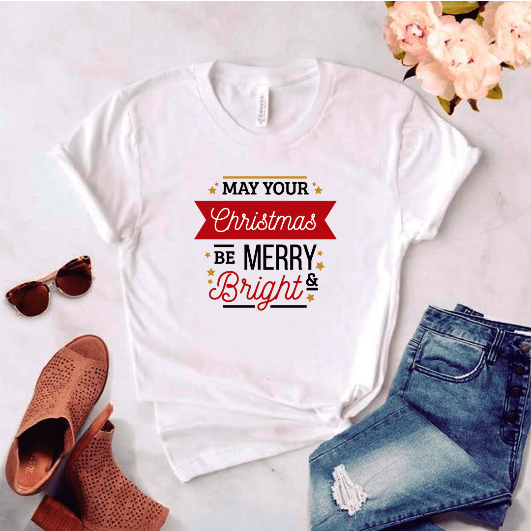 Camisa estampada tipo T-shirt (NAVIDAD) May your christmas — foto 1