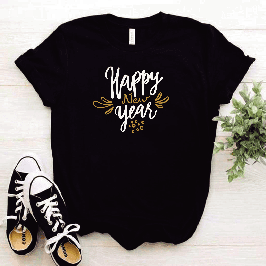 Camisa estampada tipo T-shirt (NAVIDAD) Happy new year — foto 5