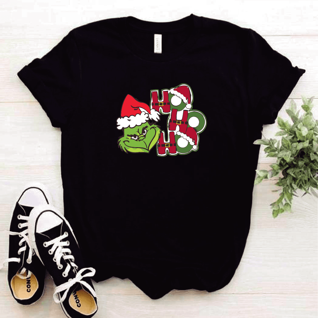Camisa estampada tipo T-shirt (NAVIDAD) Ho Ho Ho grinch — foto 2