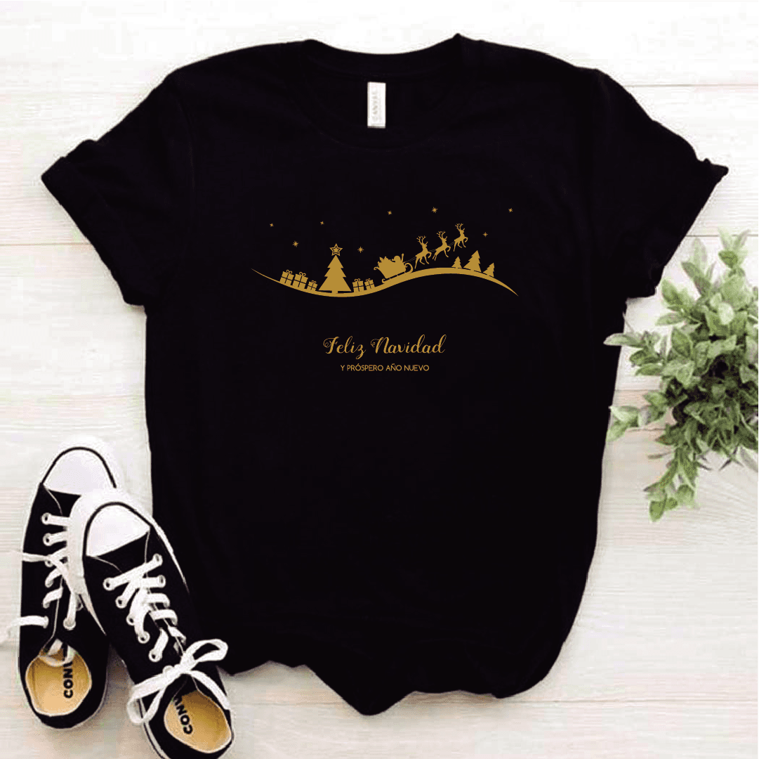 Camisa estampada tipo T-shirt (NAVIDAD) Feliz navidad y prospero año — foto 5