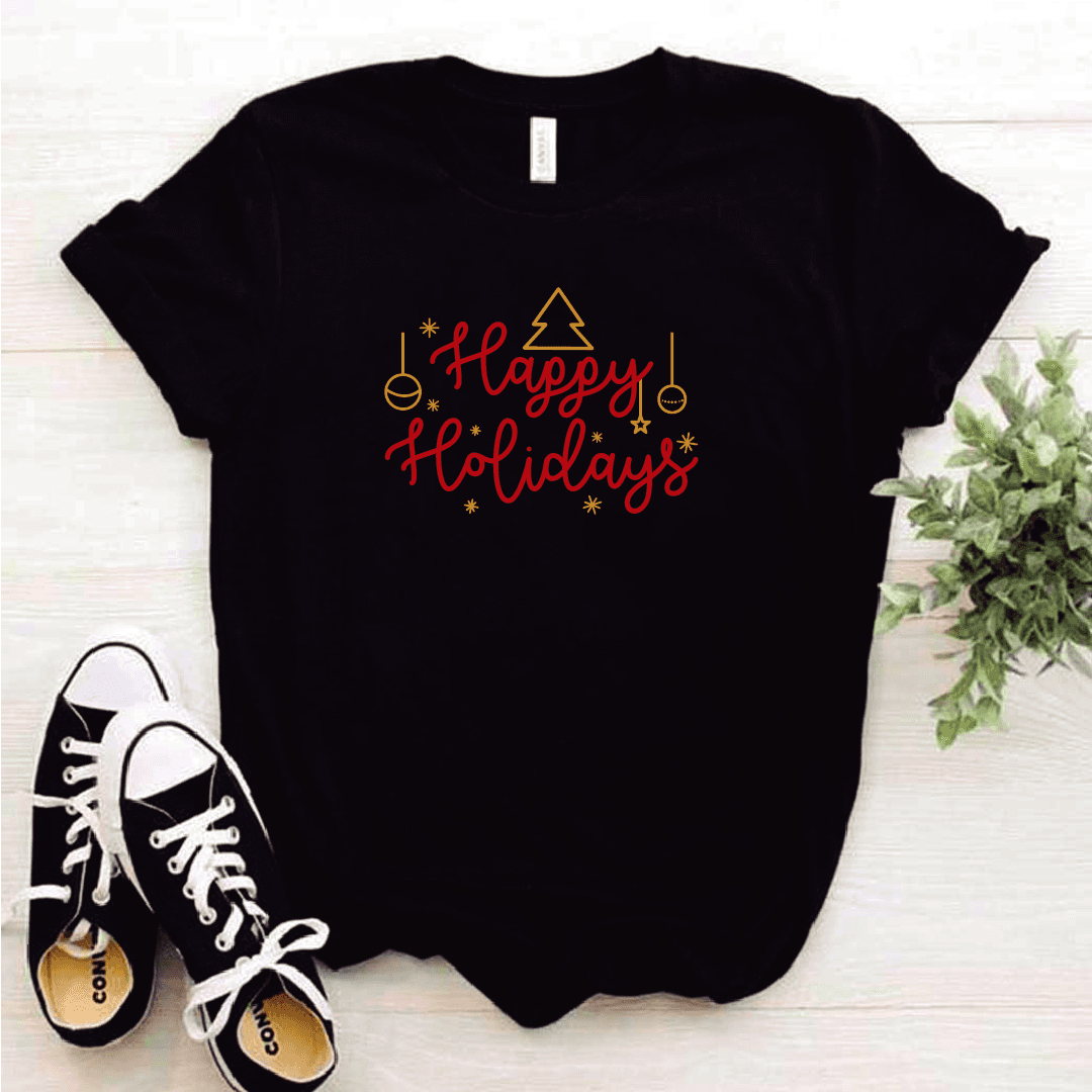 Camisa estampada tipo T-shirt (NAVIDAD) Happy holidays — foto 8