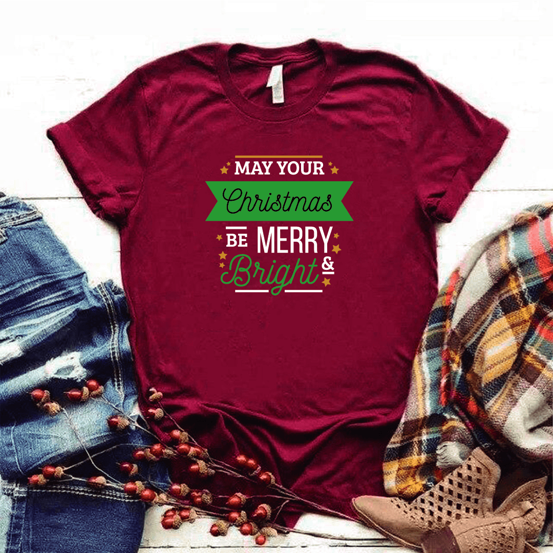 Camisa estampada tipo T-shirt (NAVIDAD) May your christmas — foto 6