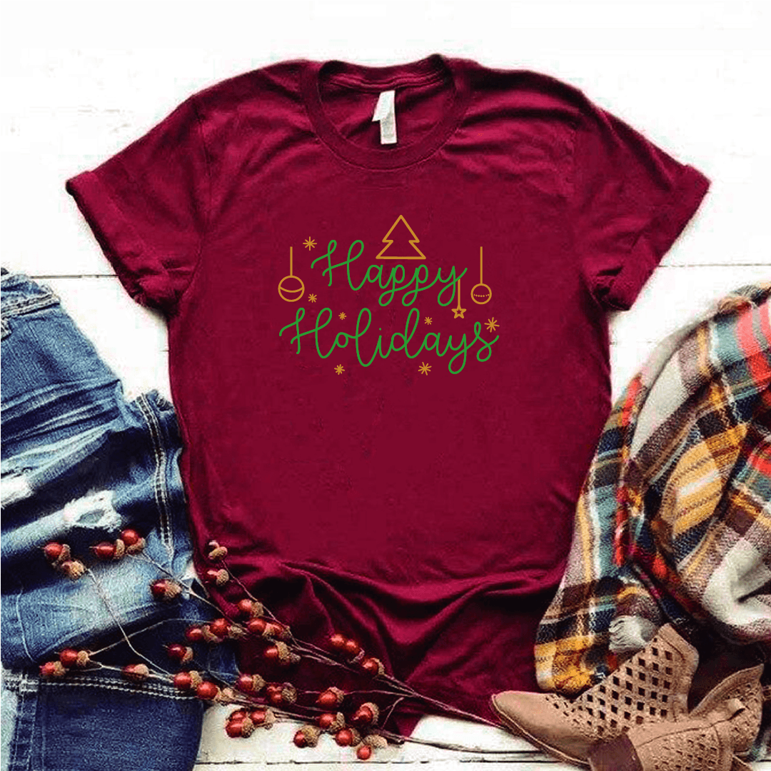 Camisa estampada tipo T-shirt (NAVIDAD) Happy holidays — foto 5