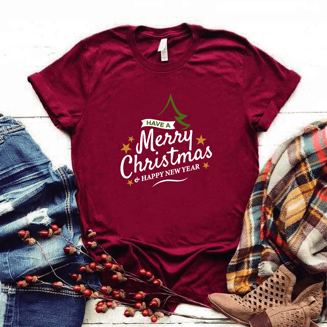 Camisa estampada tipo T-shirt (NAVIDAD) Have a merry christmas — foto 6