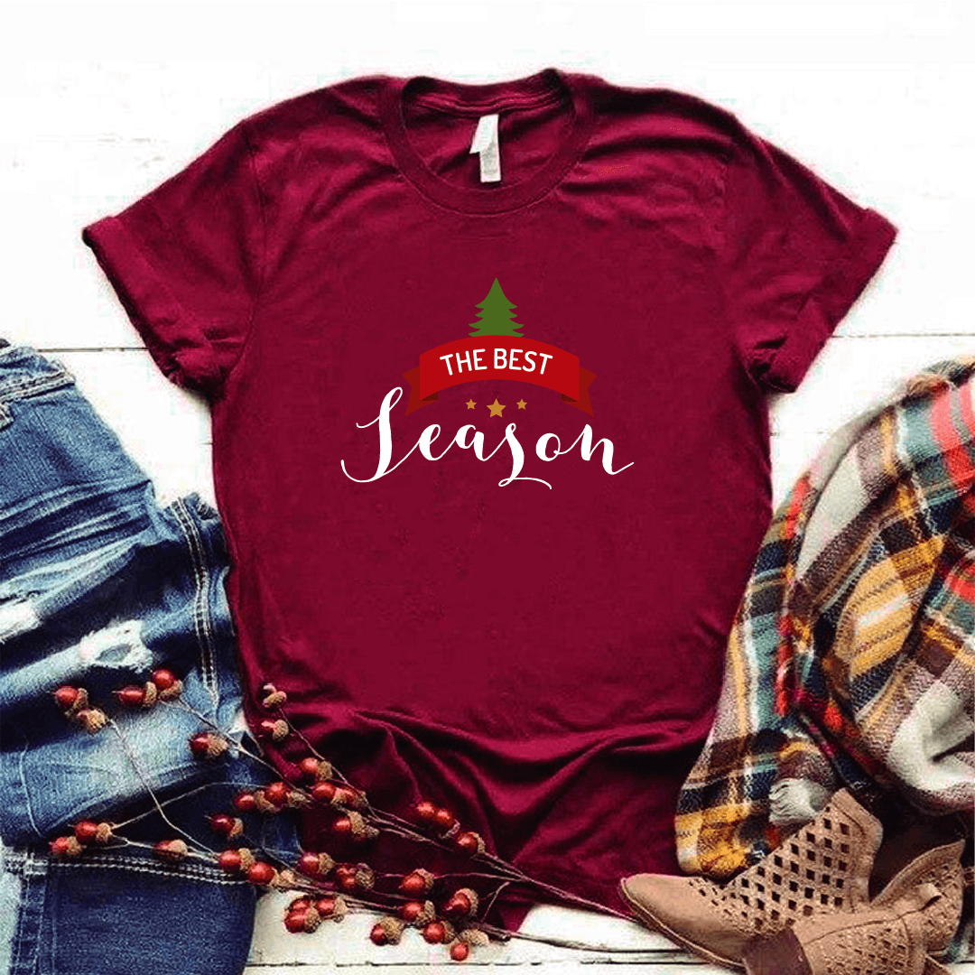 Camisa estampada tipo T-shirt (NAVIDAD) The best season — foto 5