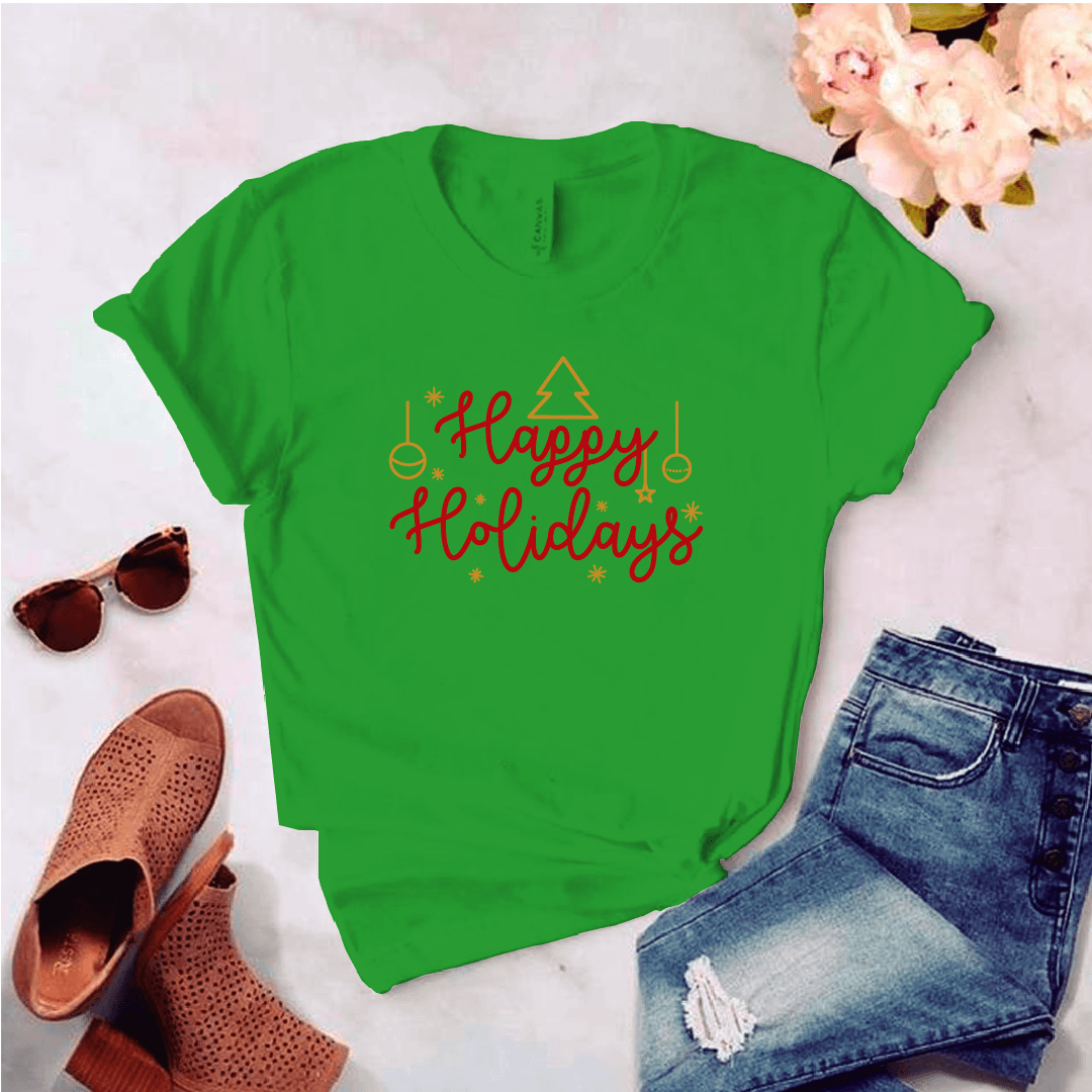 Camisa estampada tipo T-shirt (NAVIDAD) Happy holidays — foto 6