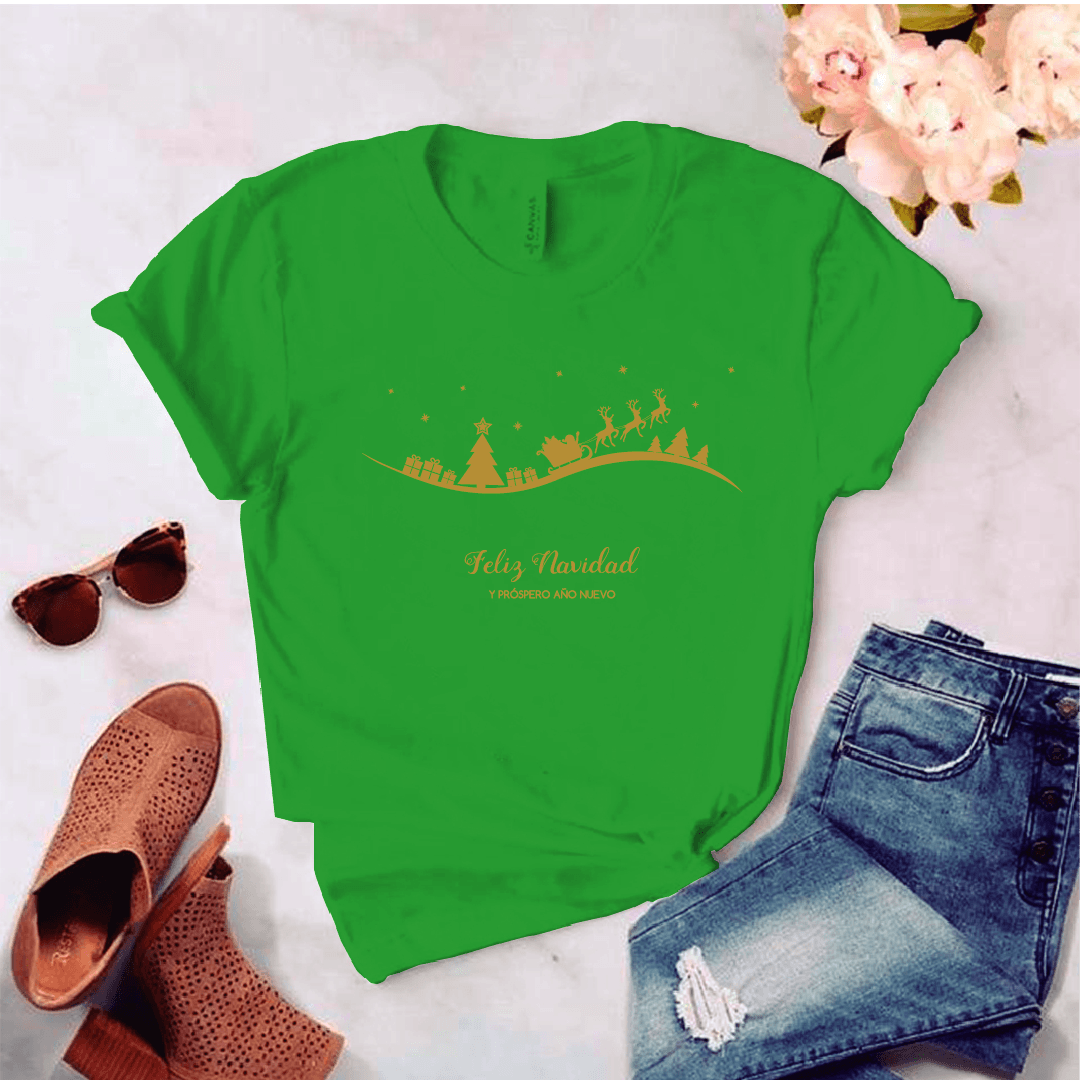 Camisa estampada tipo T-shirt (NAVIDAD) Feliz navidad y prospero año — foto 7