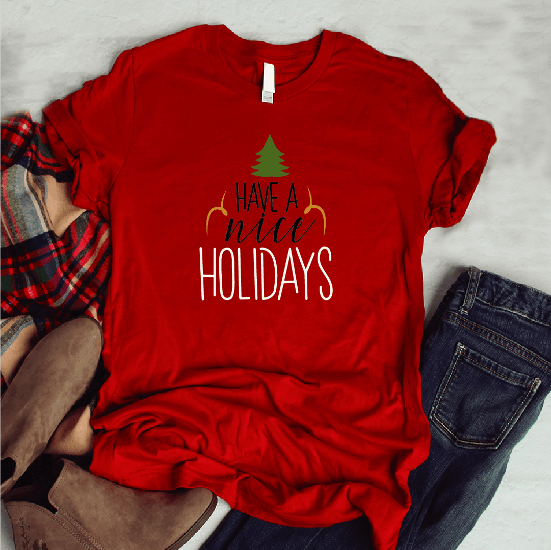 Camisa estampada tipo T-shirt (NAVIDAD) Have a nice holidays — foto 8
