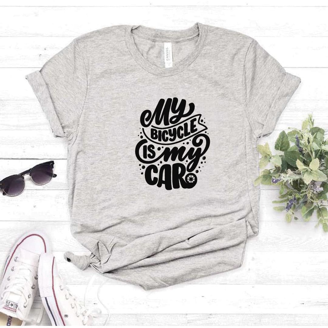 Camisa estampada tipo T- shirt My Bicycle is my Car (Mi bicicleta es mi carro) — foto 1