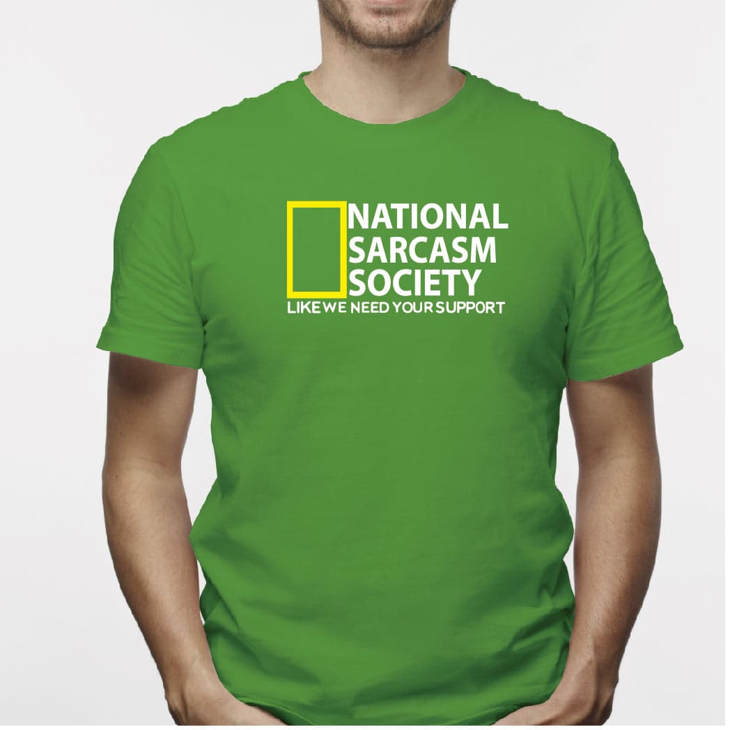 Camiseta estampada  para hombre T-shirt National Sarcasm Society — foto 2