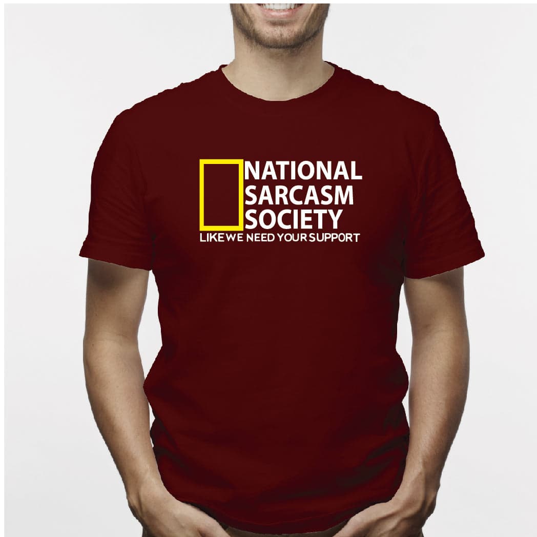 Camiseta estampada  para hombre T-shirt National Sarcasm Society — foto 4