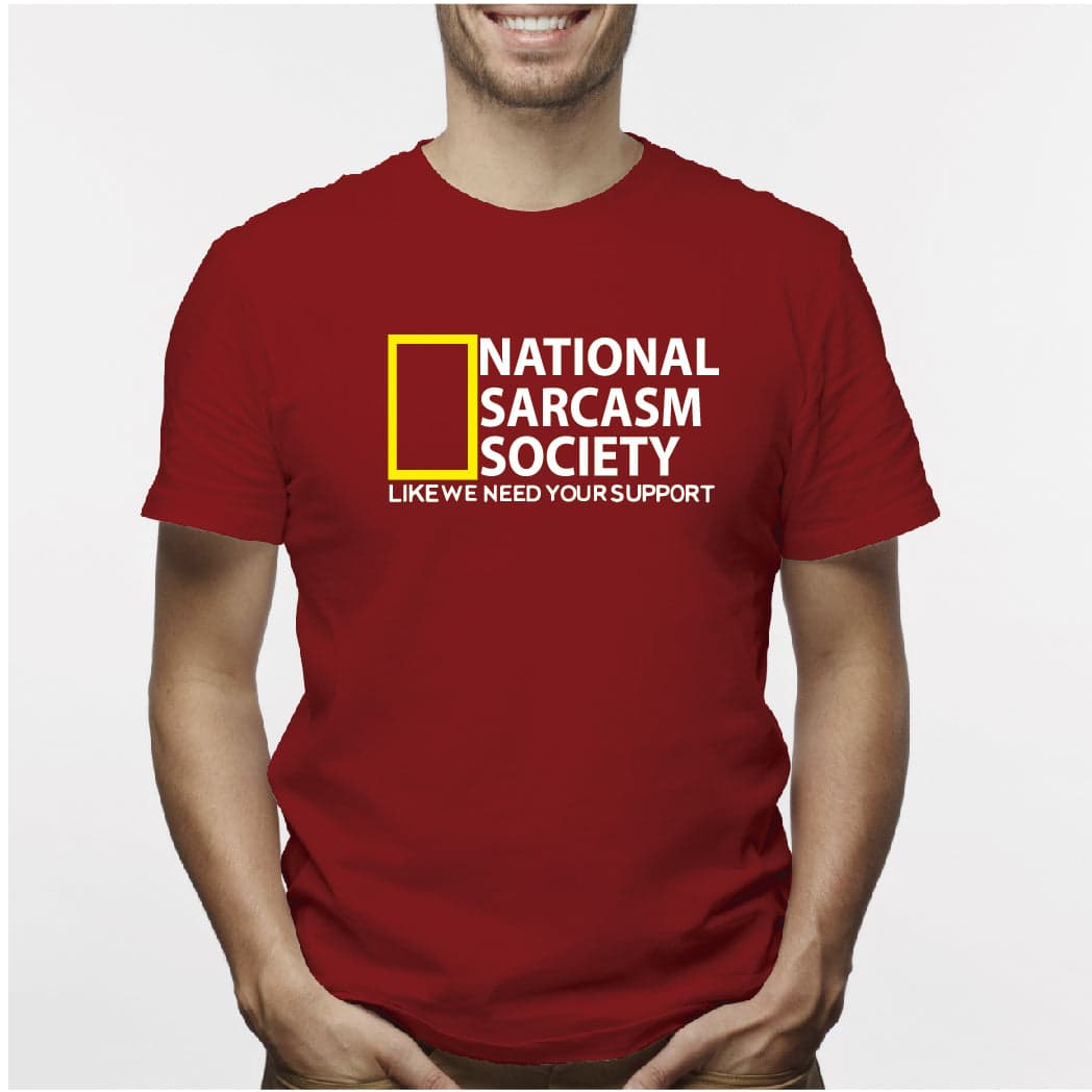 Camiseta estampada  para hombre T-shirt National Sarcasm Society — foto 5