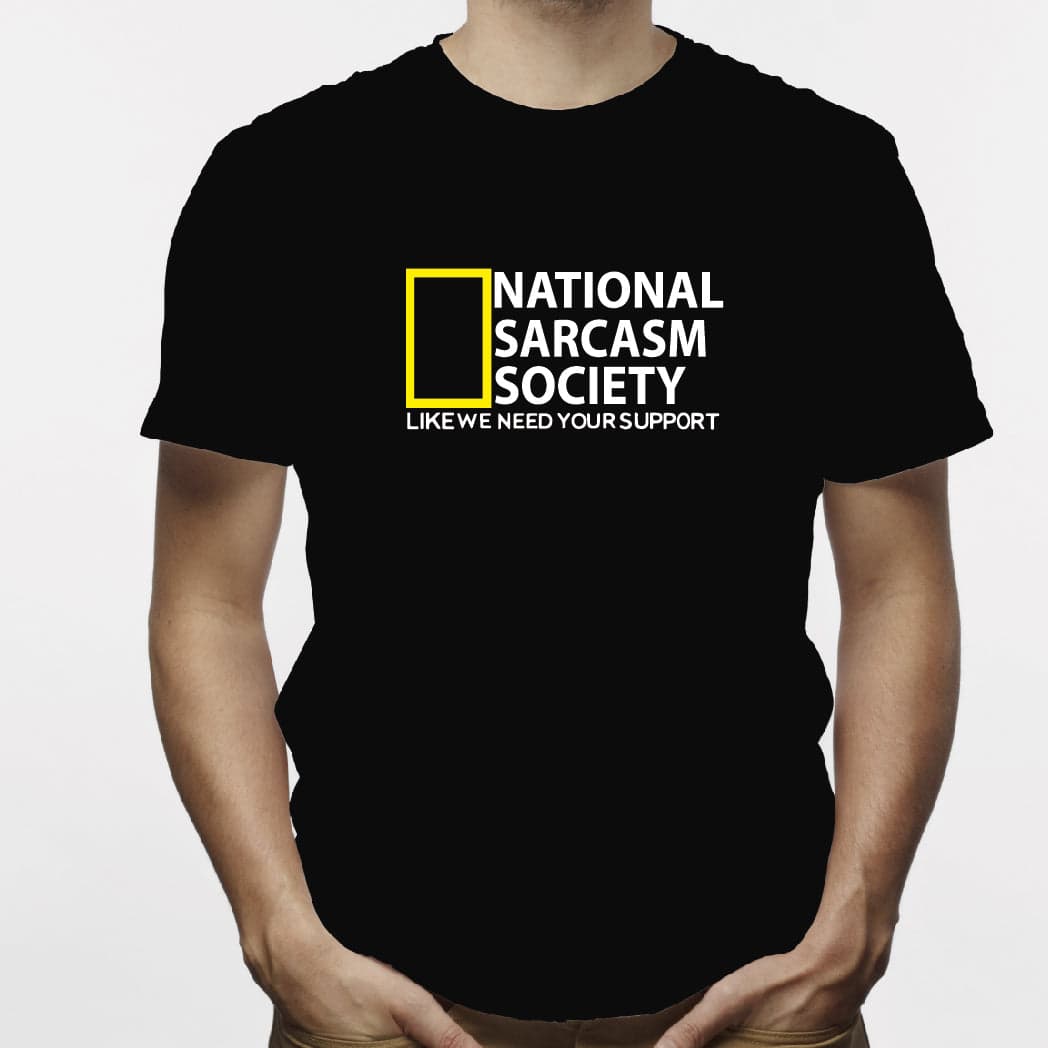 Camiseta estampada  para hombre T-shirt National Sarcasm Society — foto 1