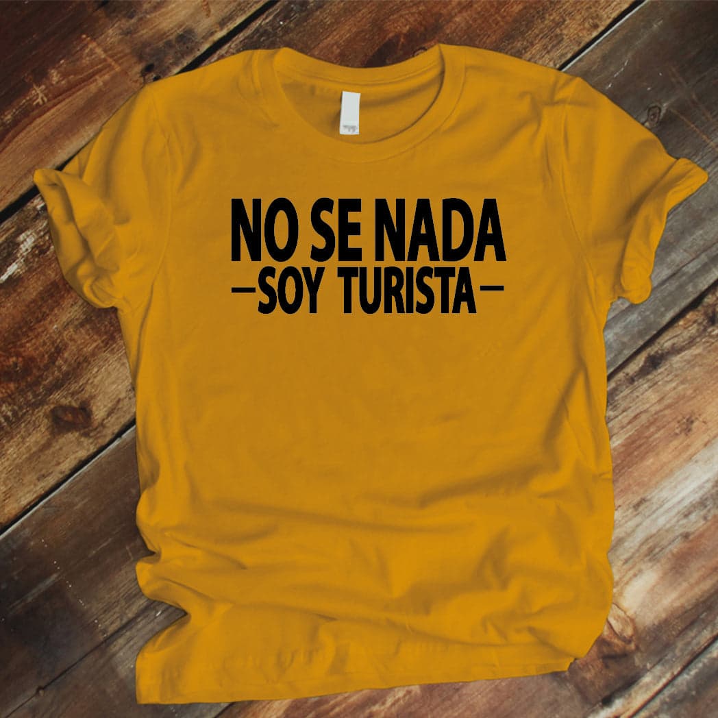 Camiseta Estampada T-shirt No se nada soy turista — foto 4