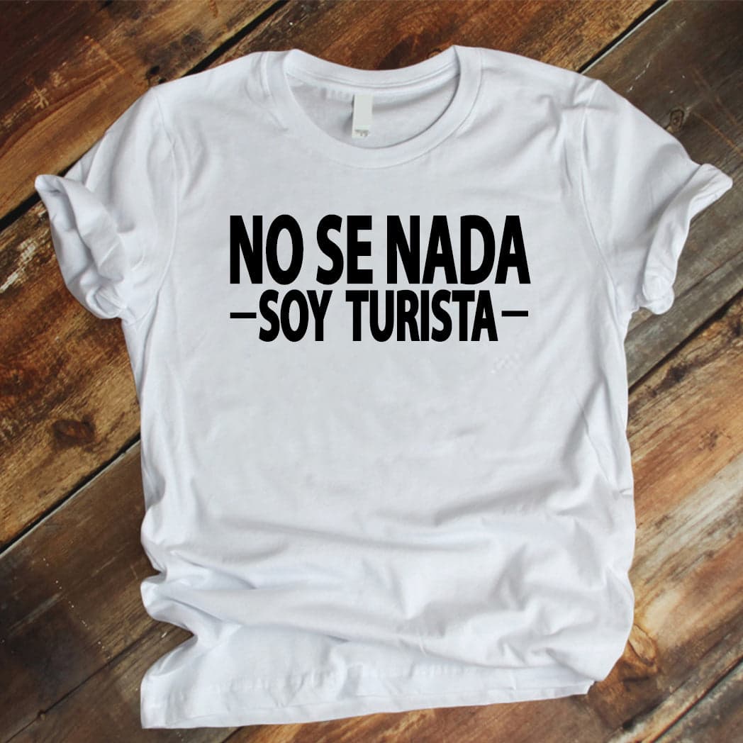 Camiseta Estampada T-shirt No se nada soy turista — foto 5