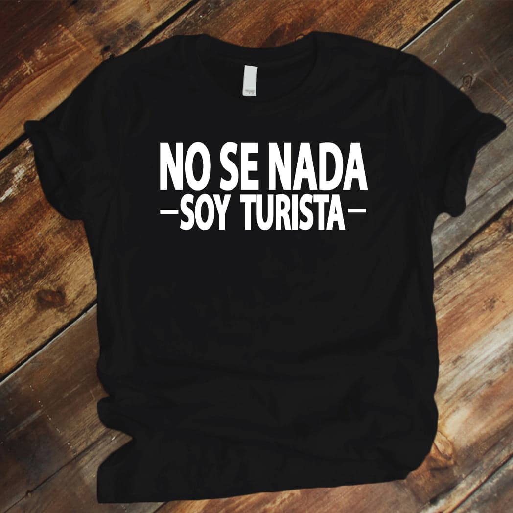 Camiseta Estampada T-shirt No se nada soy turista — foto 6
