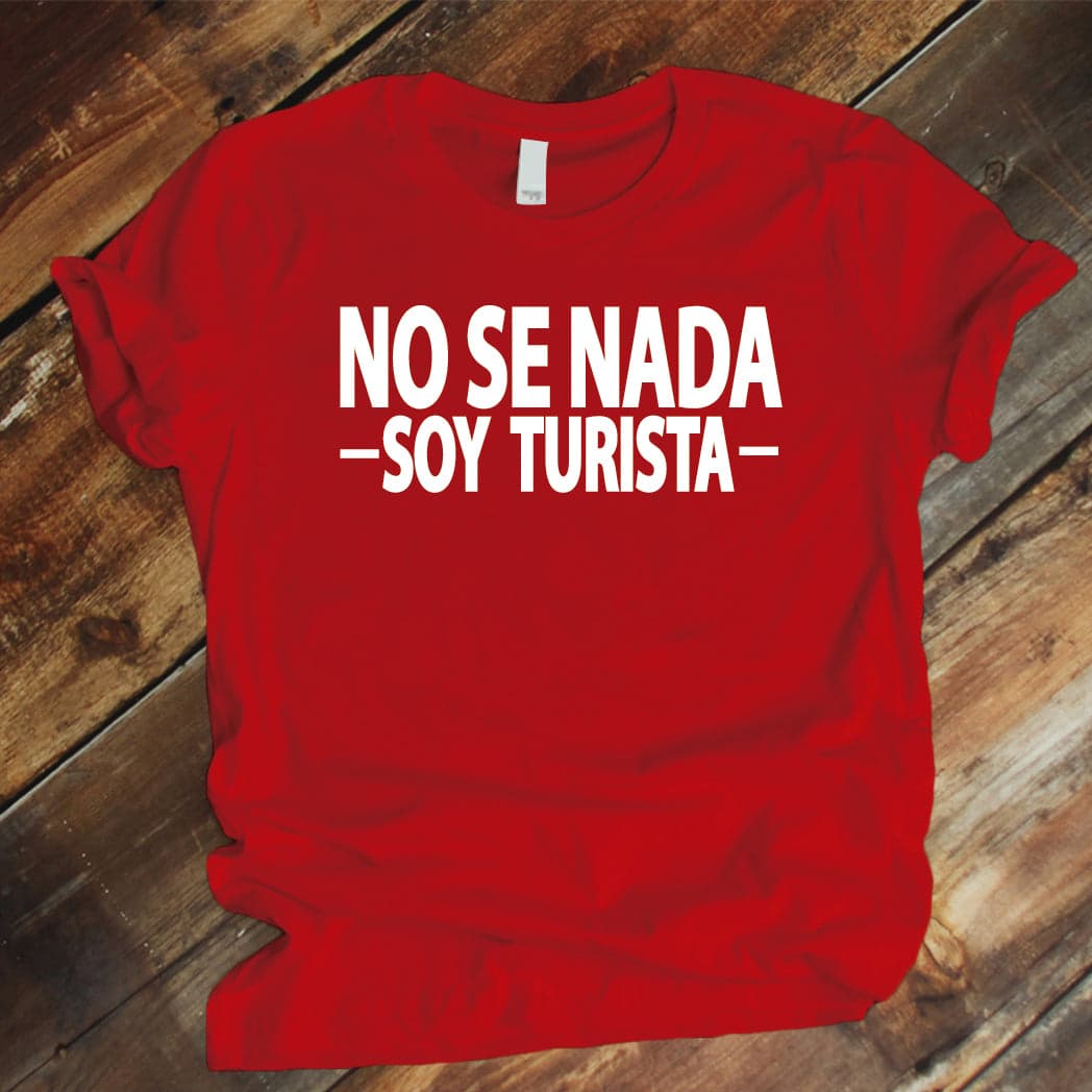 Camiseta Estampada T-shirt No se nada soy turista — foto 7