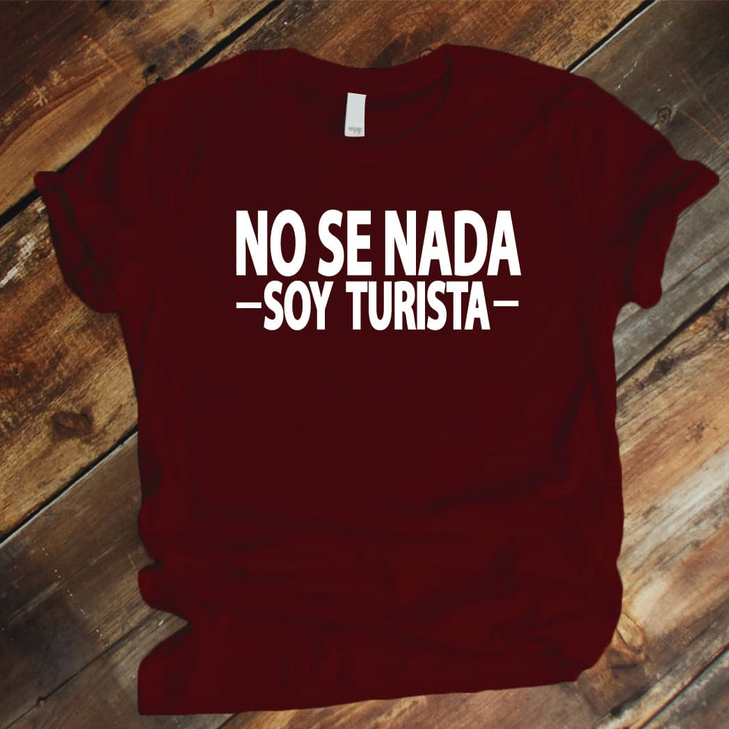 Camiseta Estampada T-shirt No se nada soy turista — foto 3