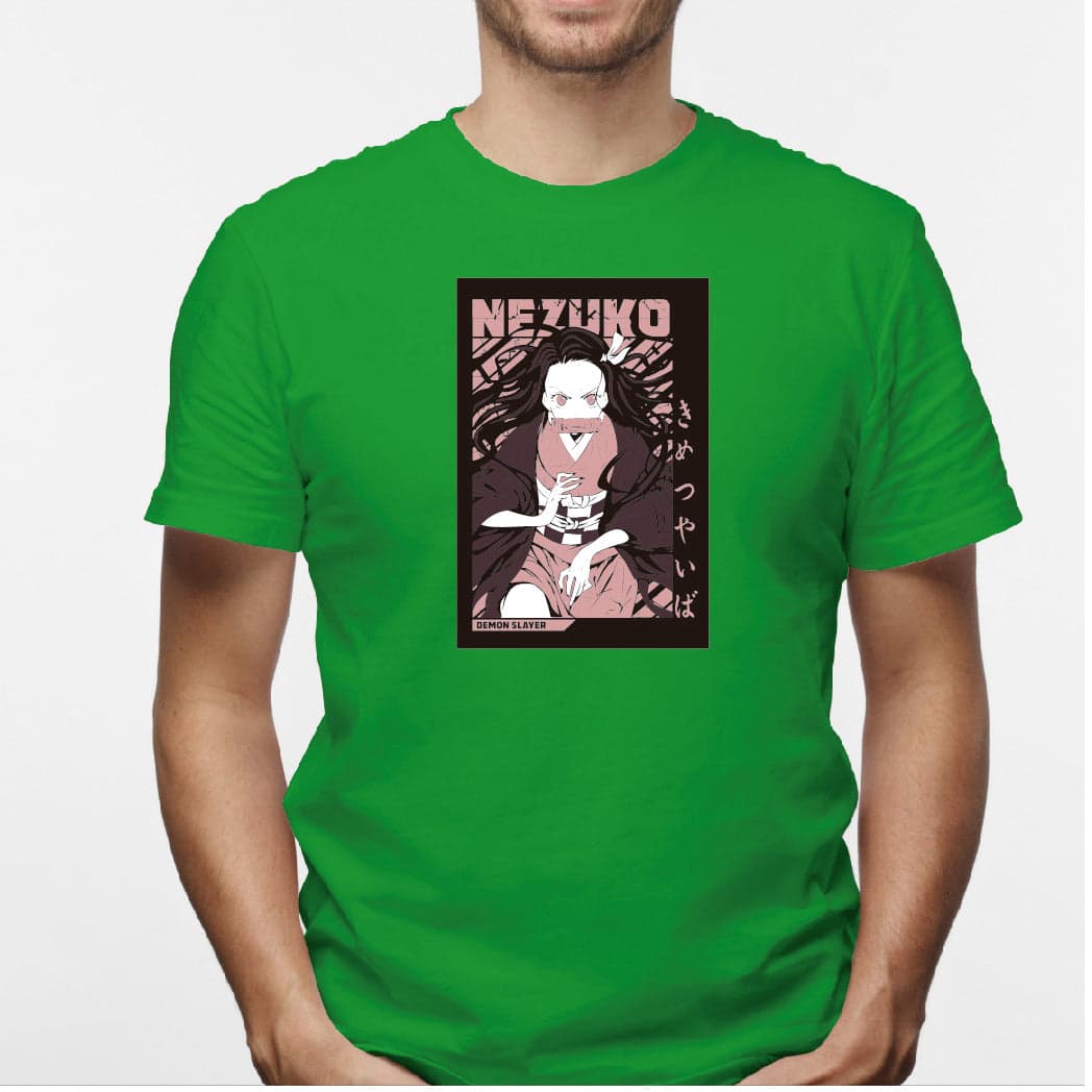 Camisa estampada en algodón para hombre tipo T-shirt Nezuko — foto 3