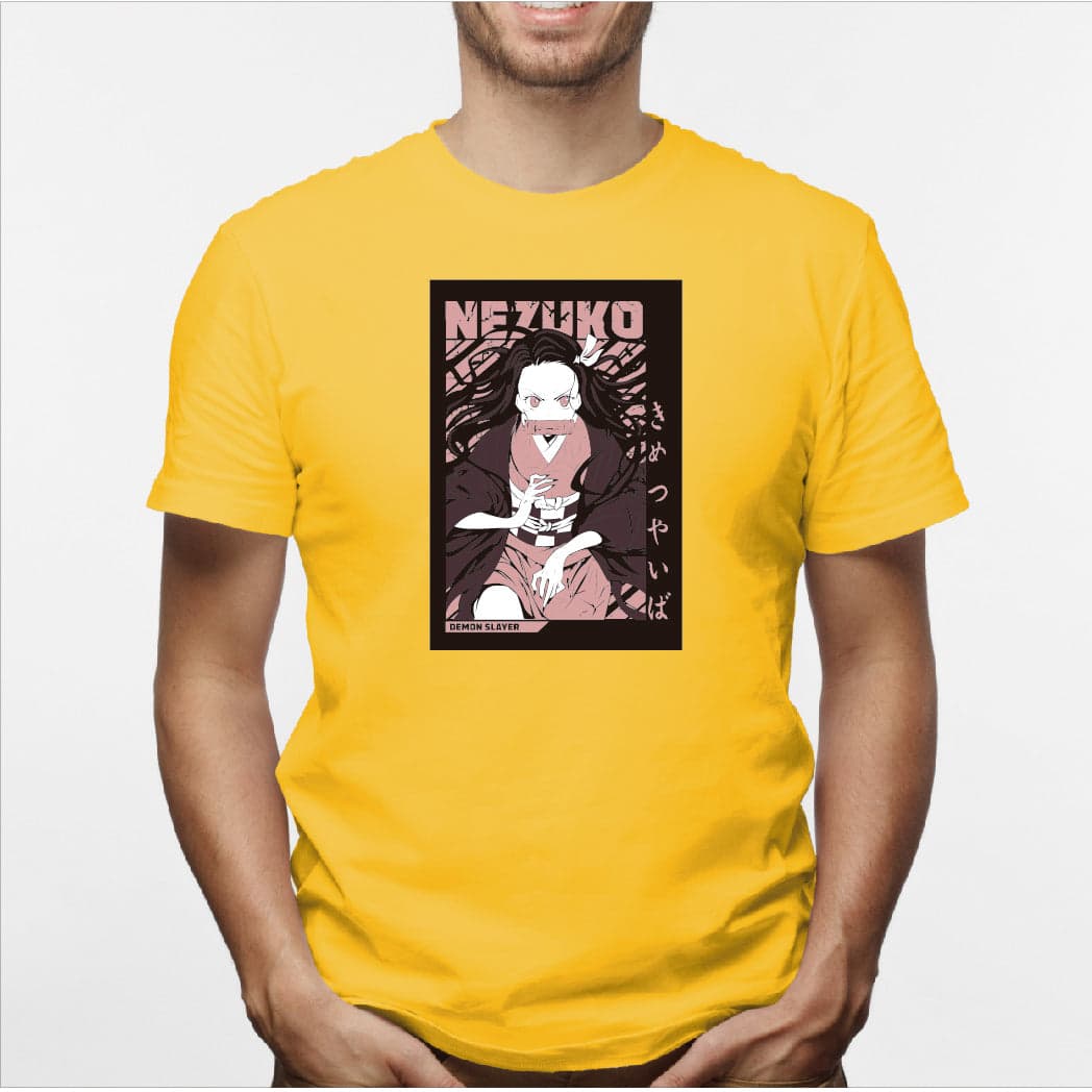 Camisa estampada en algodón para hombre tipo T-shirt Nezuko — foto 5