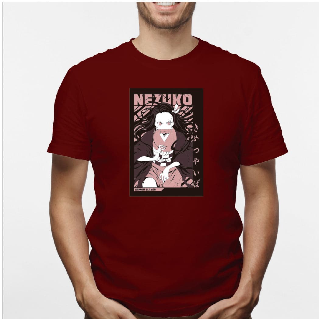 Camisa estampada en algodón para hombre tipo T-shirt Nezuko — foto 6